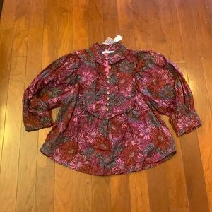 NWT Karlie Size S Floral Blouse